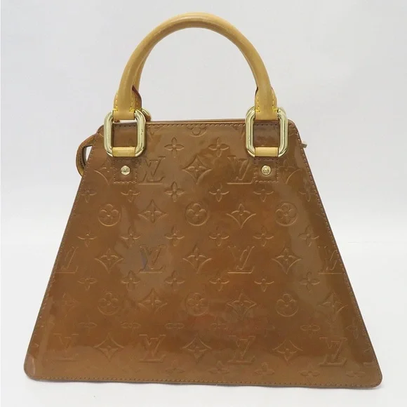 Louis Vuitton Tan Patent Leather Satchel - Picture 2 of 15